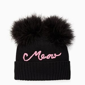 Nwt Kate Spade New York Meow Pom Beanie 😍😊